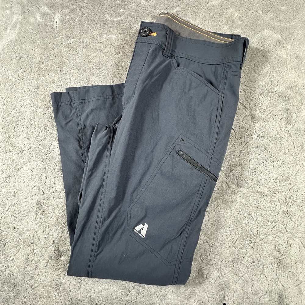Eddie Bauer First Ascent Pants Mens 34x30 Guide Pro Hiking Cargo Technical Gray